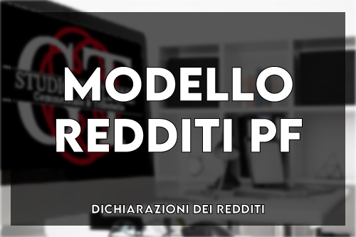 Modello Redditi PF (Persone Fisiche e Forfettari)