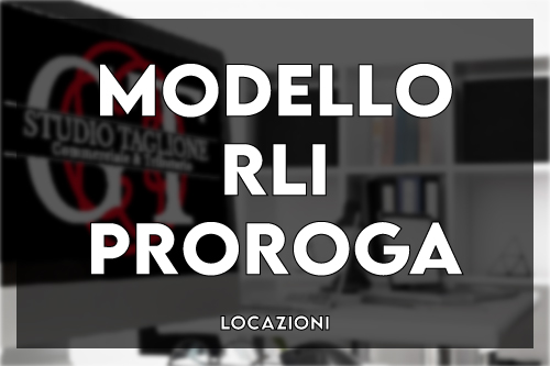 Proroga Contratto di Locazione (Modello RLI)
