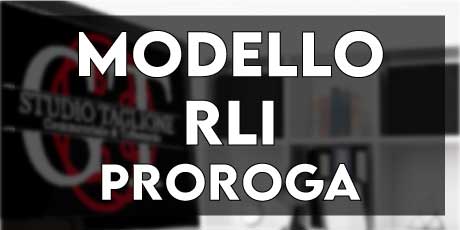 Proroga Contratto di Locazione (Modello RLI)
